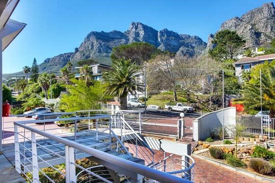 Secure off street parking bay and view Table Mountain from the front door